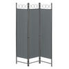 SICHTSCHUTZ Saragossa - Dunkelgrau, Textil/Metall (120/2cm) - [en.casa]