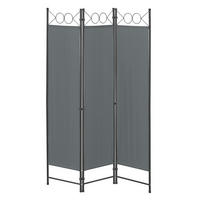 SICHTSCHUTZ Saragossa - Dunkelgrau, Textil/Metall (120/2cm) - [en.casa]