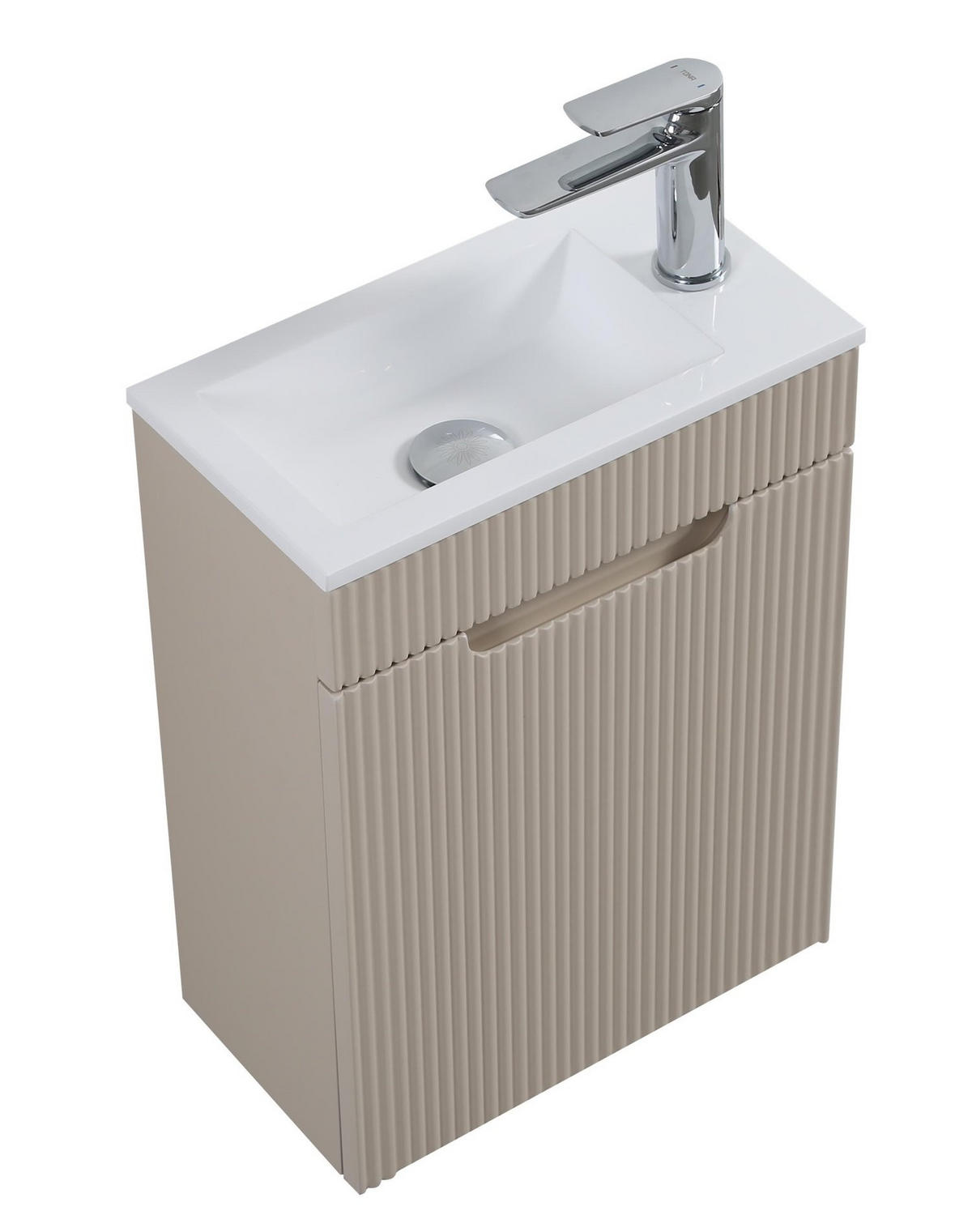 GÄSTE-WC-MÖBELSET Thermis 2 Teile Cashmere - 40 x 22 x 53 cm - Kaschmir, Holz (40/53/22cm) - Badplaats