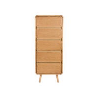 AUFBEWAHRUNGSSCHRANK Rise Natur - Naturfarben, Holz (45/112/40cm) - Zuiver