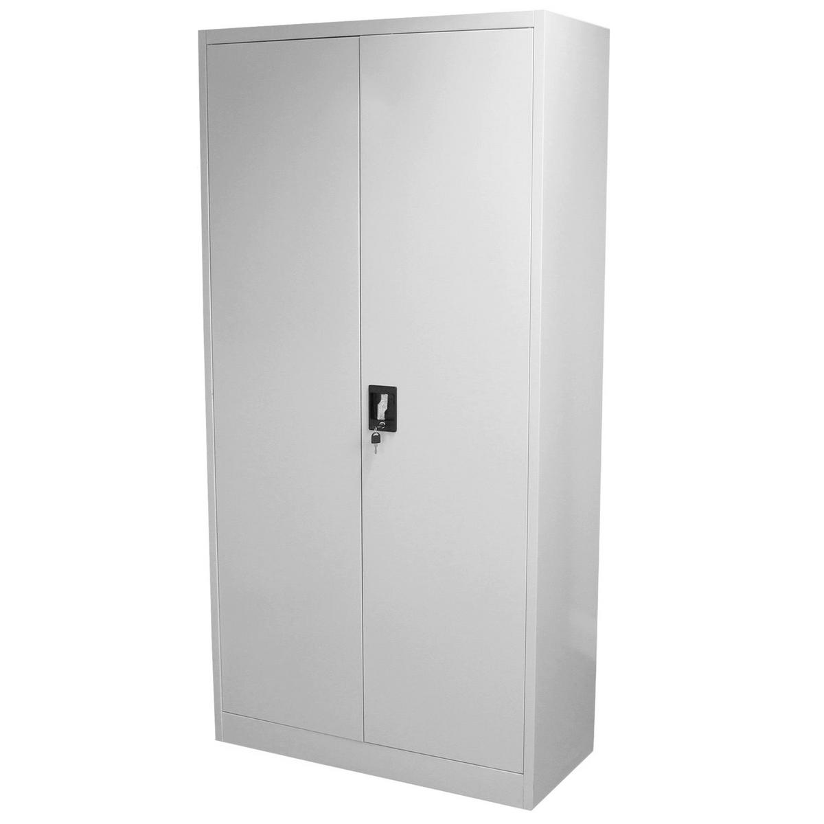AKTENSCHRANKT 180cm abschließbarer - Grau, Metall (90/180/40cm) - Monstershop