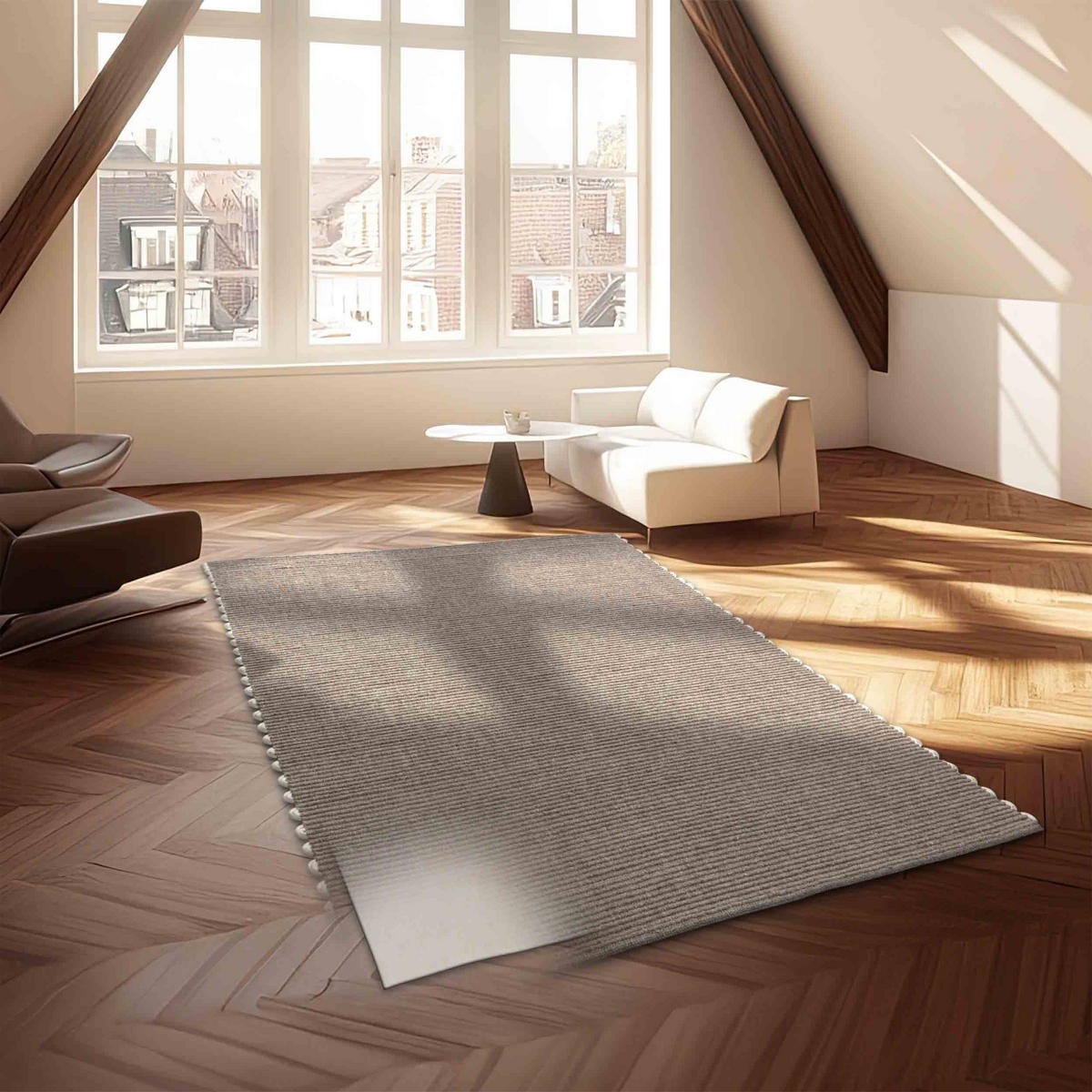 KOBEREC s krátkym vlasom OMIRA - tmavosivá, textil (120/170cm) - Schöner Wohnen