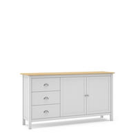 KOMMODE Misti Weiß 150/40/80.5 cm - Weiß, Holz (40/80.5/150cm) - Calicosy