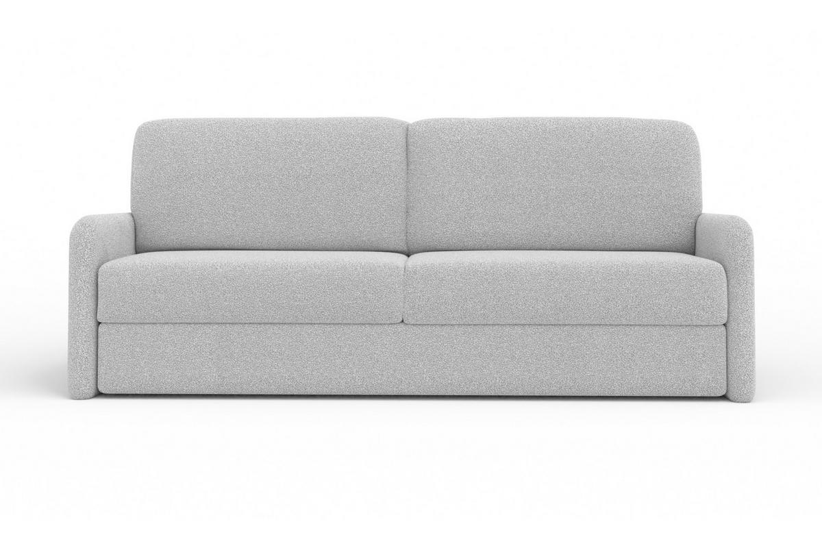 2-SITZER SOFA BIANCO 215 cm breit in Boucle Hellgrau - Hellgrau, Holzwerkstoff/Textil (215/90/92cm) - Deine Möbel 24
