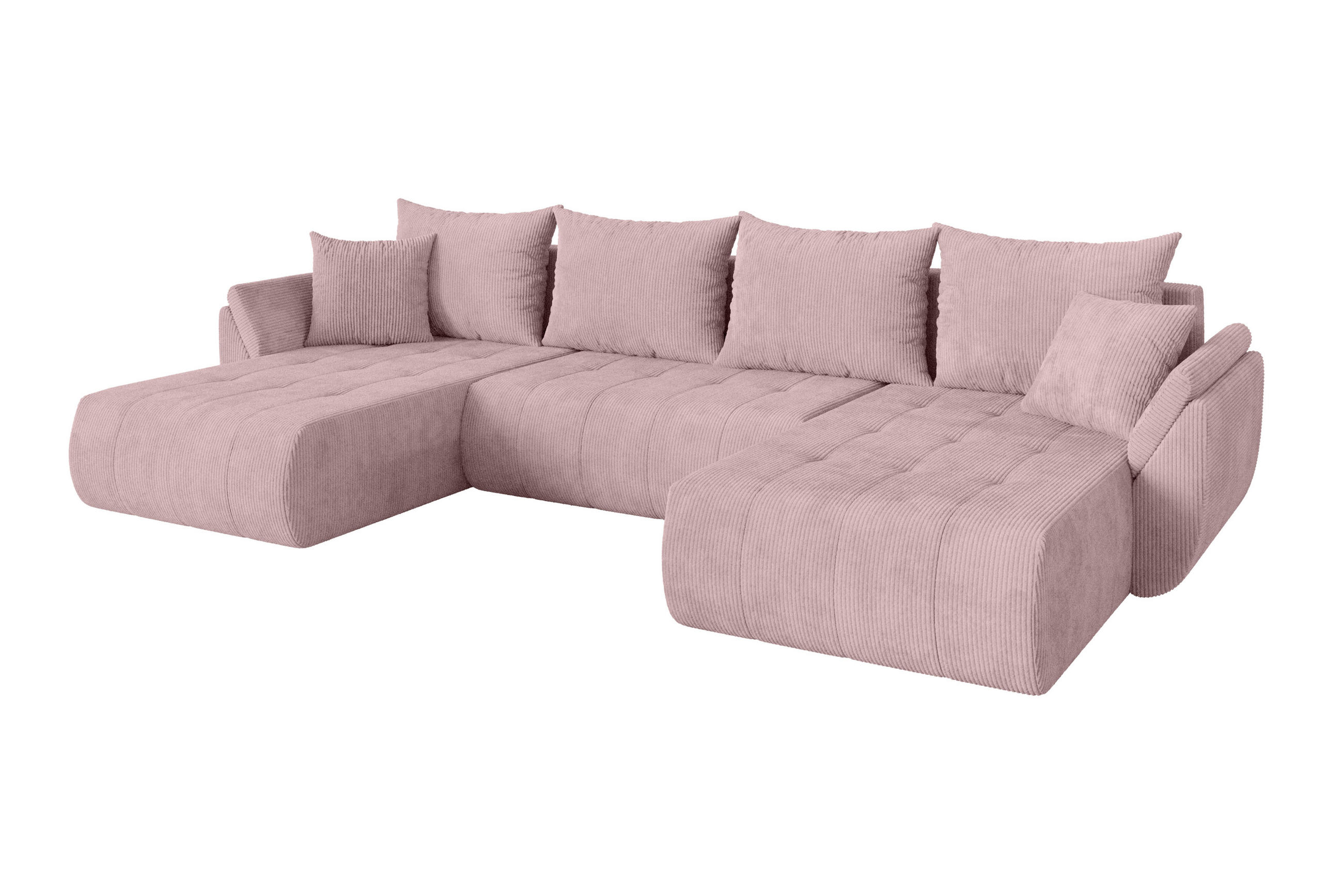Altdecor Wohnlandschaft Rosa 378x86x194 cm