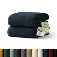 HANDTUCH 2er-Set, 2x Handtuch 50/100 cm, Dunkelblau - Dunkelblau, Textil (50/100cm) - Blumtal