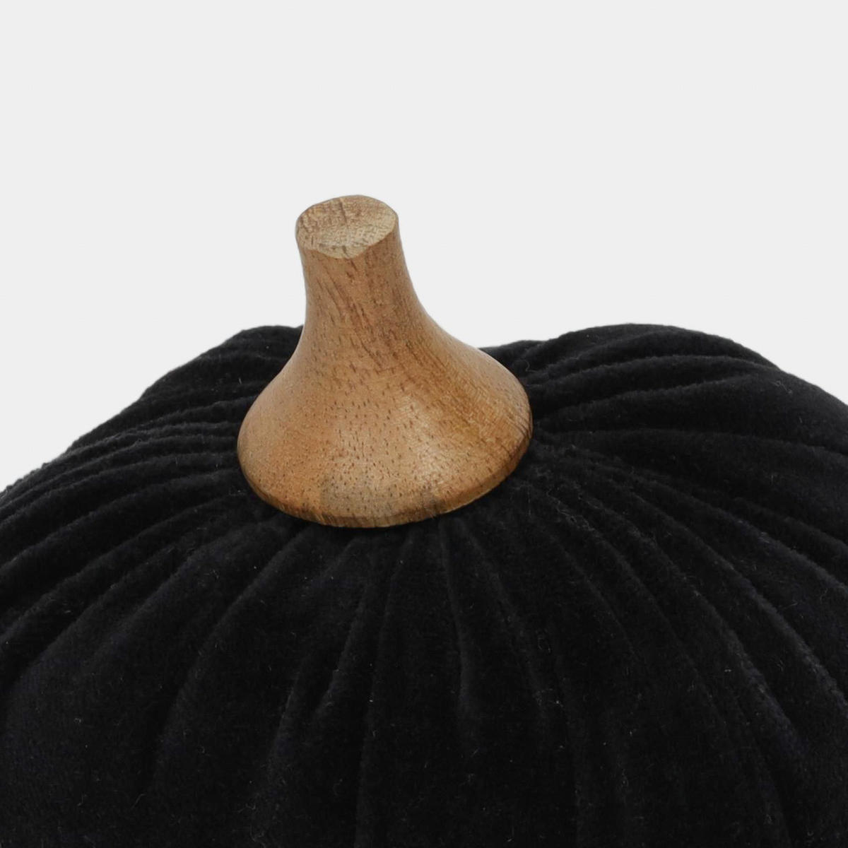 KÜRBIS Herbstdeko 11/11/10 cm - Schwarz, Textil (11/10/11cm) - Home Styling Collection