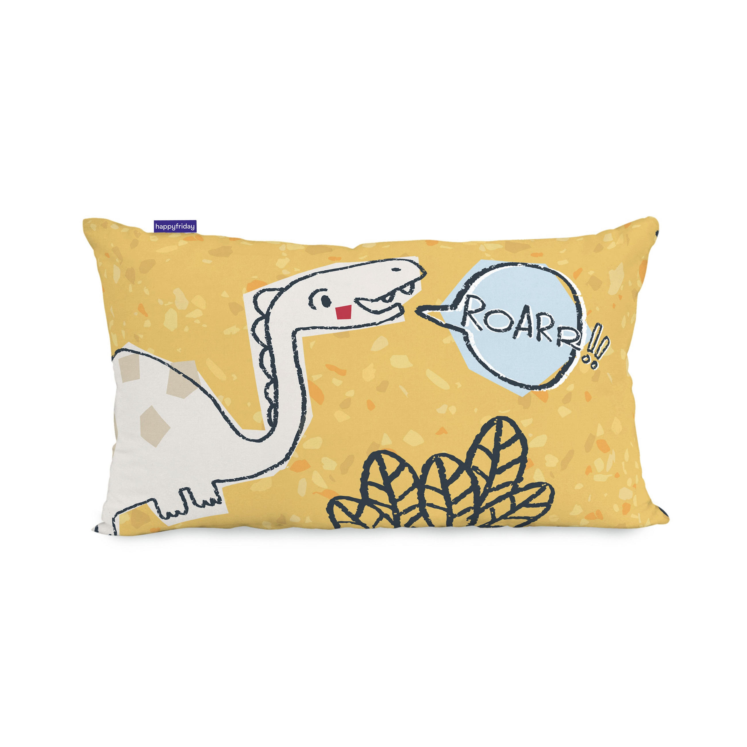 KISSENBEZUG dino friends 50x30 cm mehrfarbig - Multicolor, Textil (50/30cm) - Happy Friday