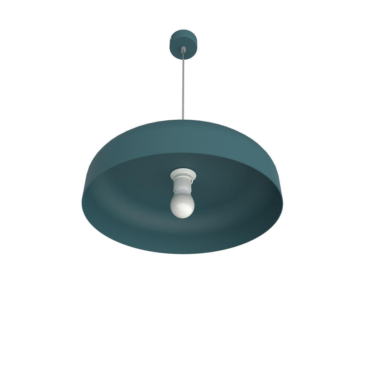 HÄNGELEUCHTE - Blau, Metall (40/40/10cm) - Lumicom