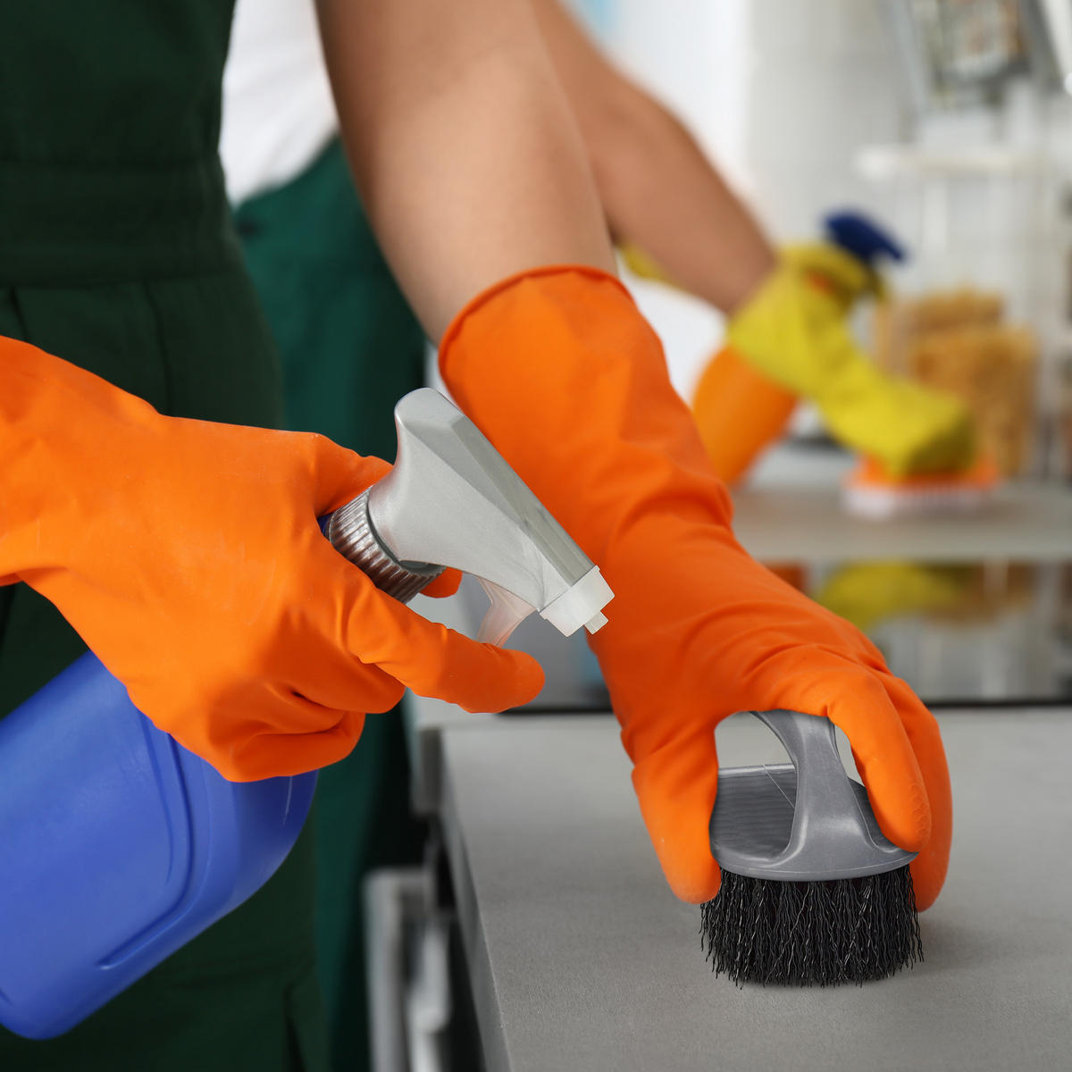 6XSCHEUERBÜRSTE - Multicolor, Kunststoff (6.5/13/8.5cm) - Relaxdays