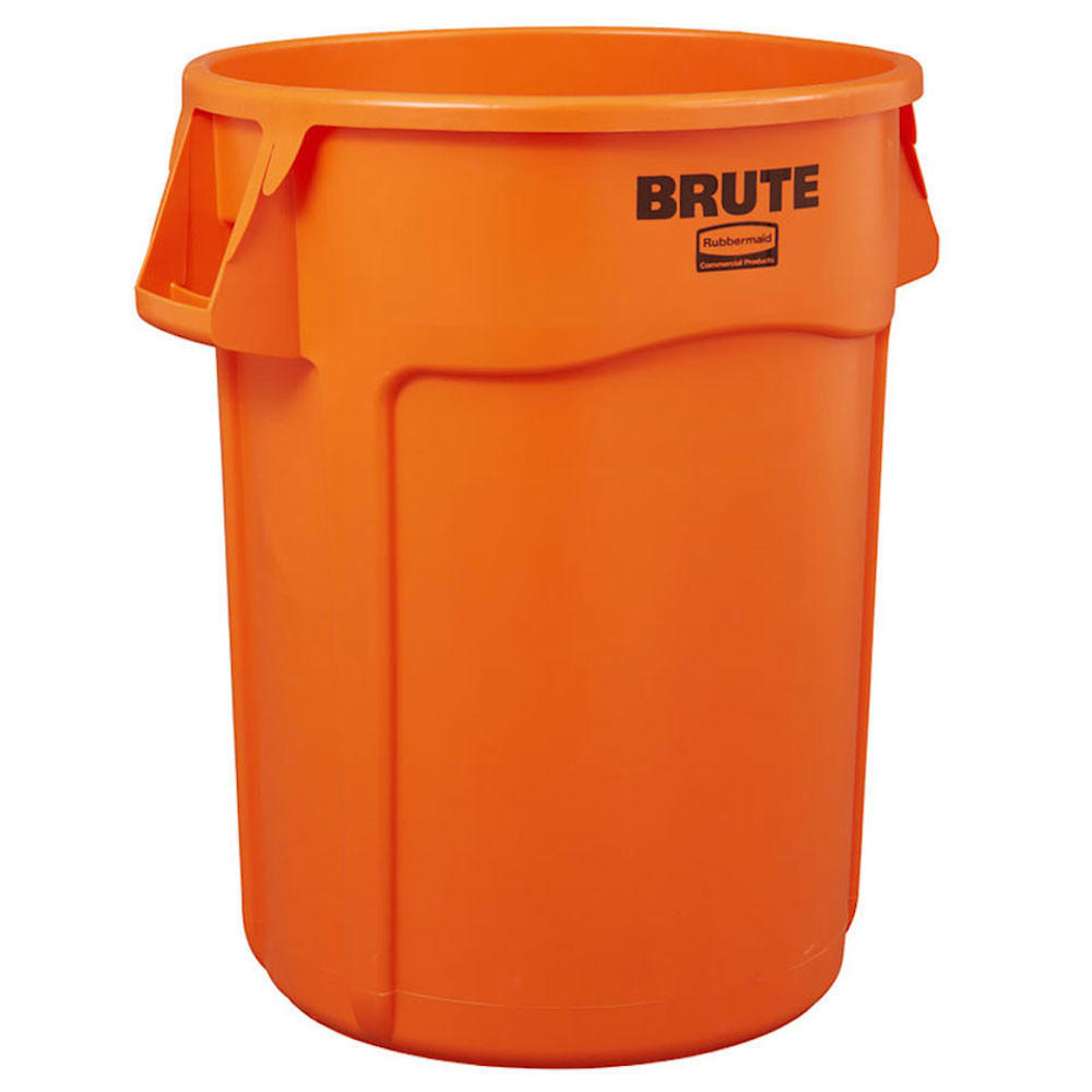 MÜLLEIMER Mit Belüftungskanälen 166,5 Liter Kunststoff Orange - Orange, Metall (71.7/79.6/61.2cm) - PROREGAL