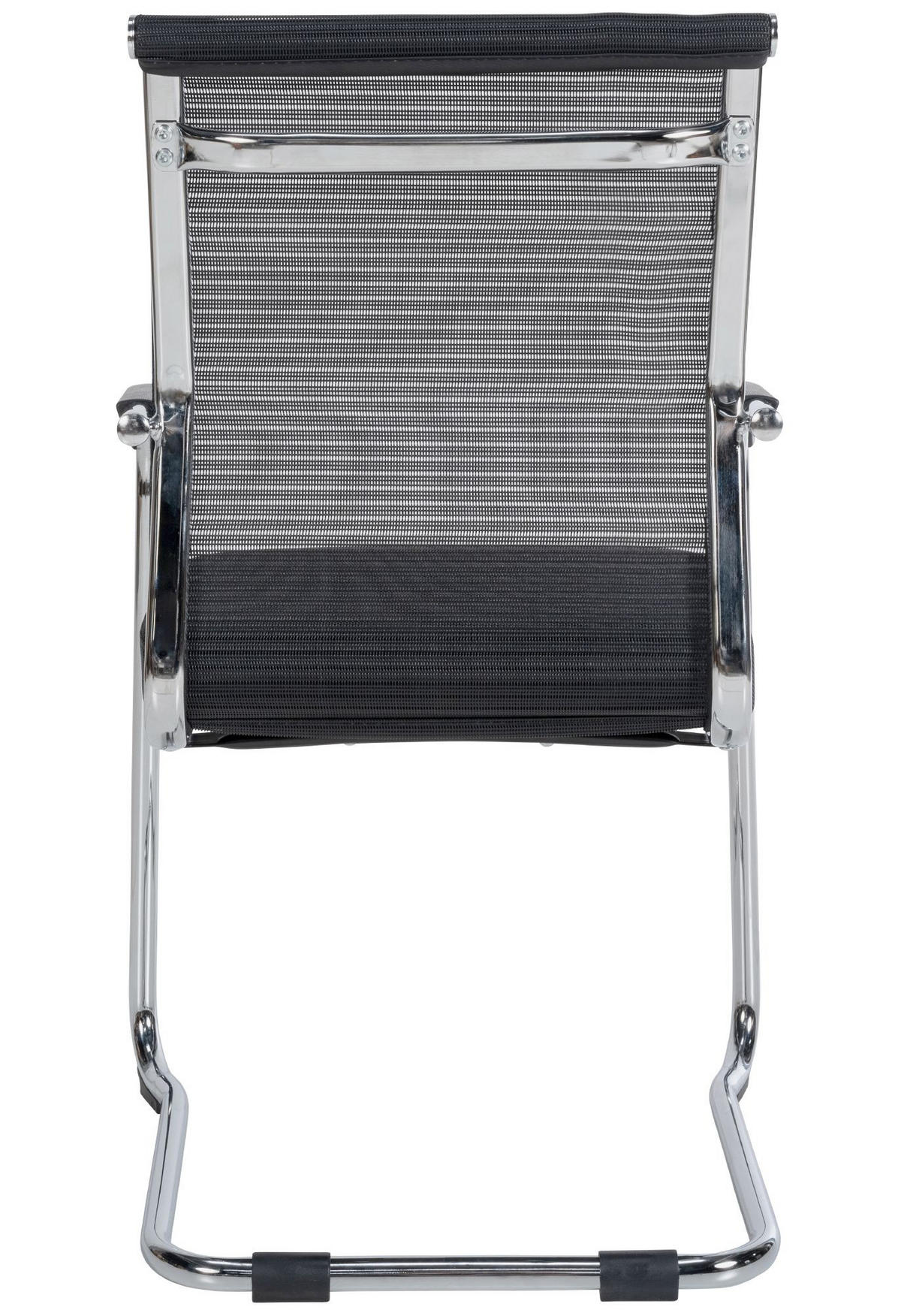 SCHWINGSTUHL 2er Set Stoff chrom - Chromfarben/Schwarz, Textil/Metall (55/95/51cm) - CLP