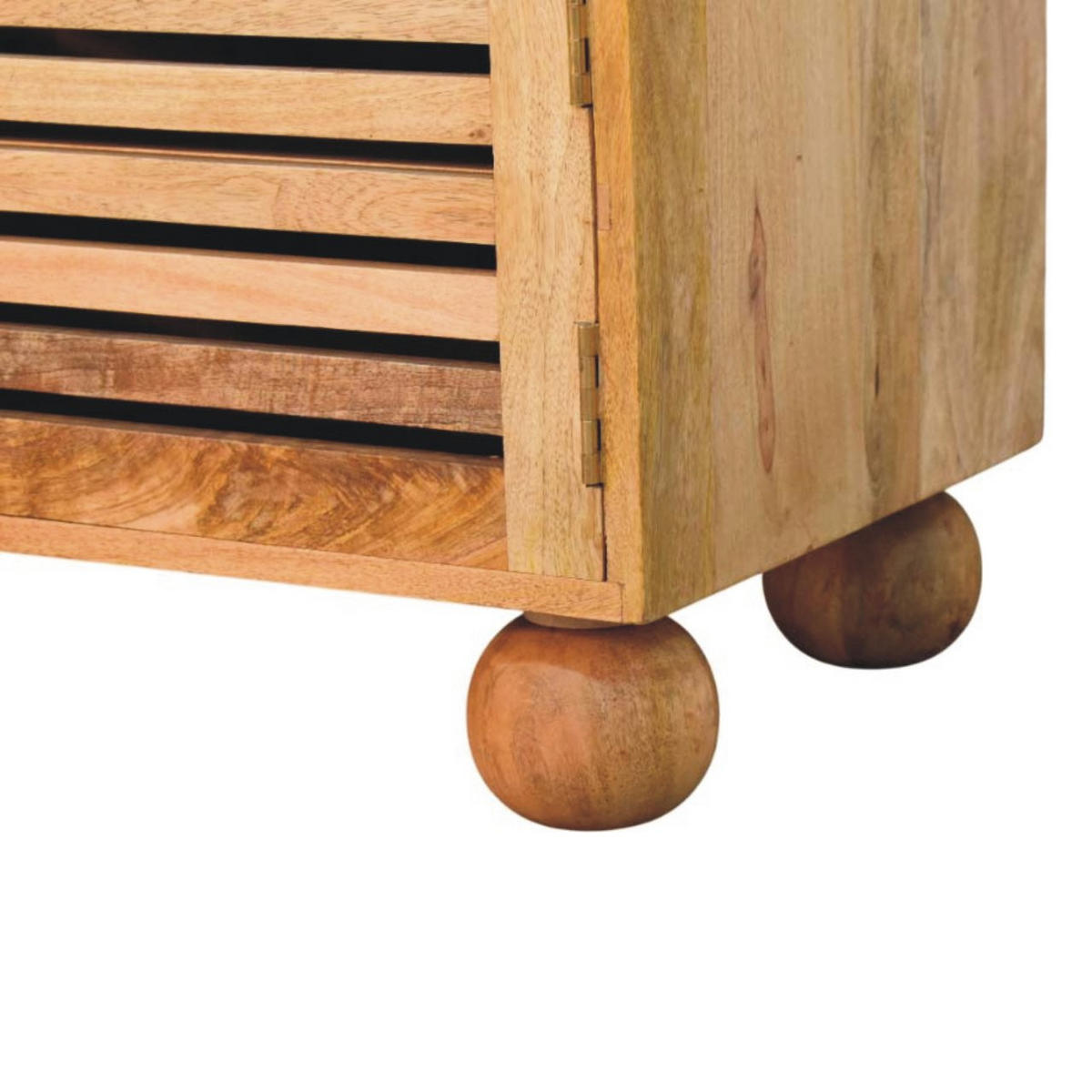 KLOP za čevlje v hrastovem videzu, 2 predala, 4 police, 2 vrati, svetlo rjava - svetlo rjava, les/usnje (85/56/40cm) - Artisan Furniture