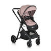 KINDERWAGEN 2 in 1 Rio rosa umbaubar Fußabdeckung klappbar Korb Gurt - Rosa, Metall (86/59/108cm) - Moni