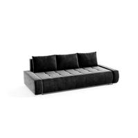 SCHLAFSOFA Vogar In Monolith - Anthrazit, Holzwerkstoff/Textil (240/85/110cm) - Fun Möbel