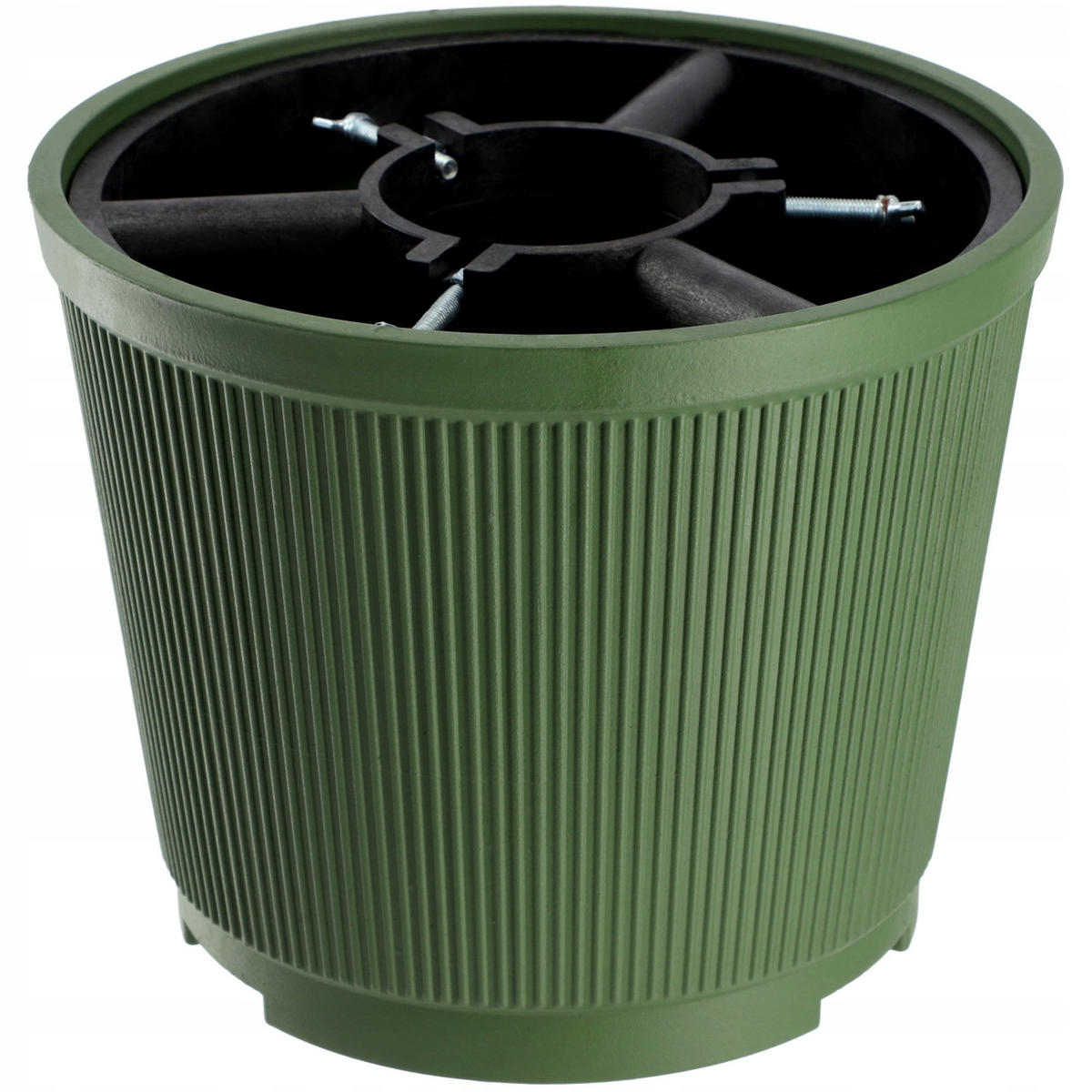 KADAX Großer Weihnachtsbaumständer, Weihnachtsbaumständer, 2,5 m - Grün, Kunststoff (25.4cm) - KADAX