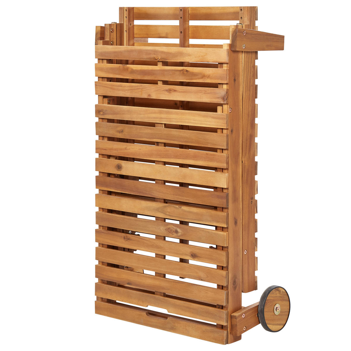 GARTENLIEGE hellbraun Pietralunga - Hellbraun, Holz (70/67/197cm) - Beliani