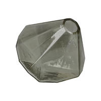 VASE Diamond grey, Glas, Grau, 12 cm - Grau, Glas (12cm) - Goebel