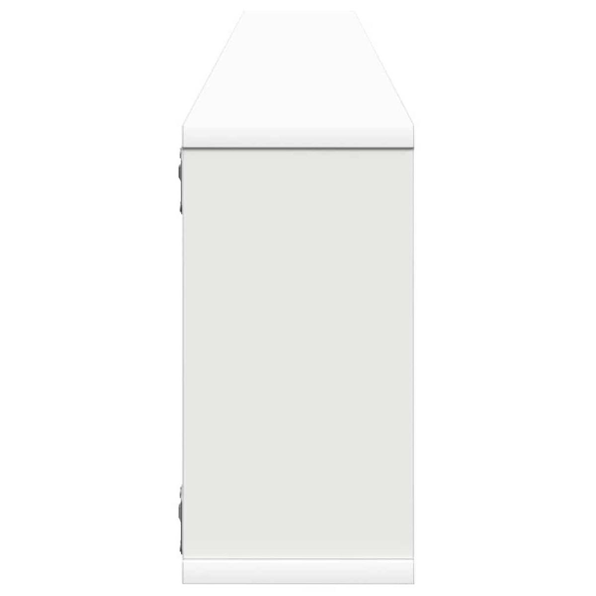 WANDREGALE, 100/15/30 cm, aus Holzwerkstoff, Weiß, 2er-Set - Weiß, Holz (100/30/15cm) - vidaXL