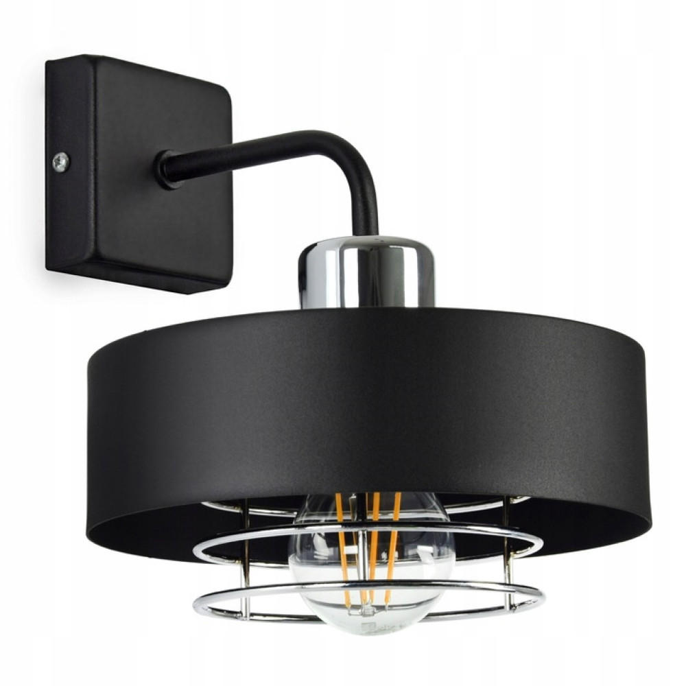WANDLEUCHTE EDISON - Chromfarben/Silberfarben, Metall (23/23/20cm) - kiki design