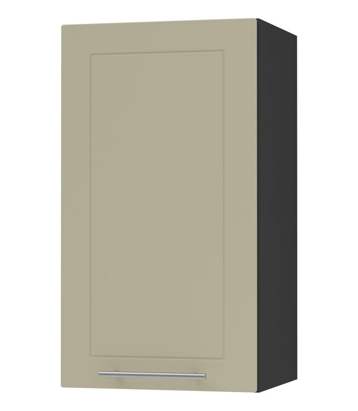 KÜCHENHÄNGESCHRANK Kvantum W2/40 Vanille Matt / Schwarz Matt 40 / 32,5 / 72cm - Creme/Schwarz, Holz/Holzwerkstoff (40/72/32.5cm) - Feldmann-Wohnen