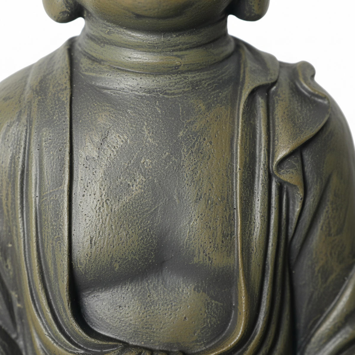 BUDDHA-FIGUR - Kupferfarben, Kunststoff (19/30/17cm) - Relaxdays