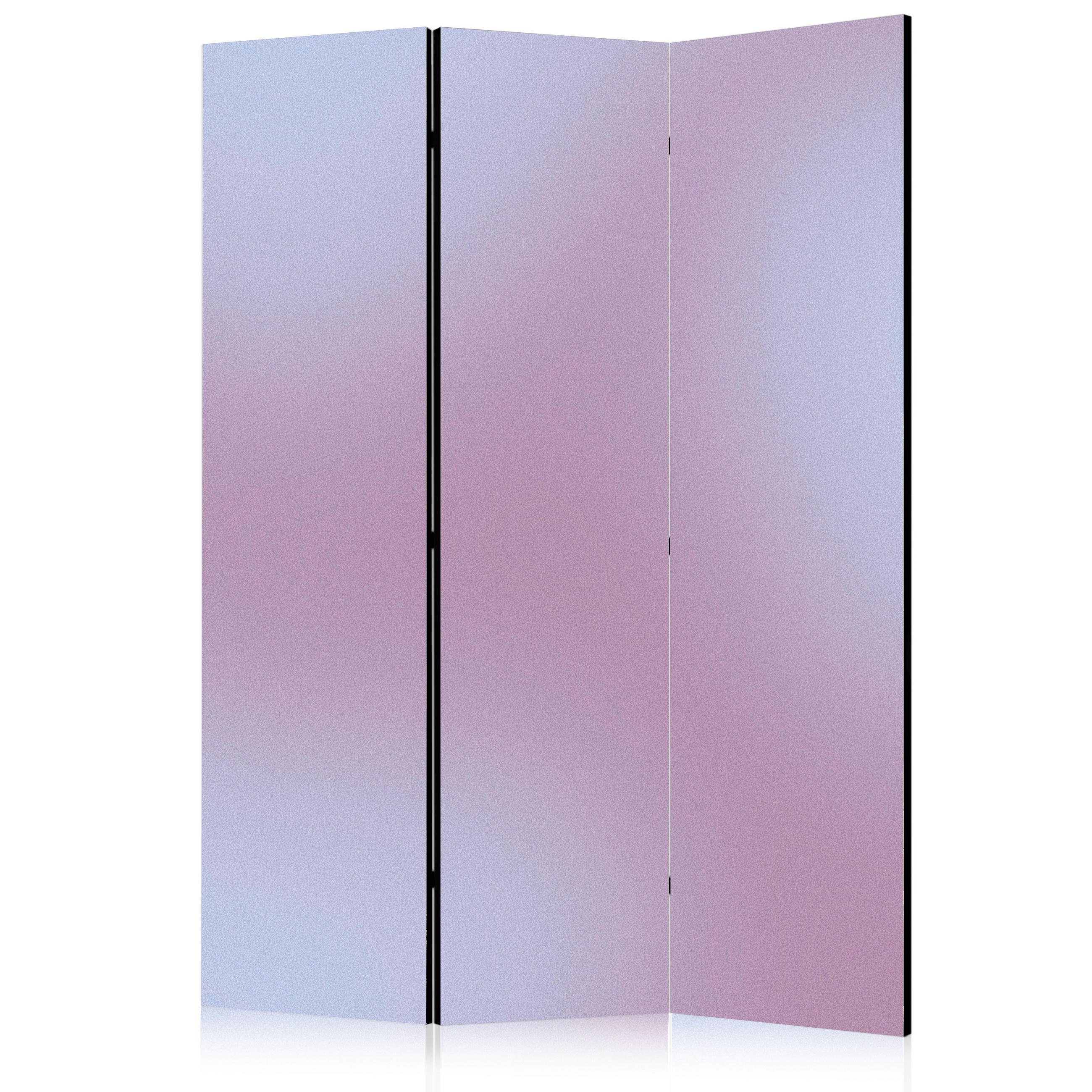 PARAVENT Beidseitig Bedruckter 3-tlg 135x172 cm Komplexer Farbverlauf - Lila, Holz/Textil (135/172/3cm) - Muralo