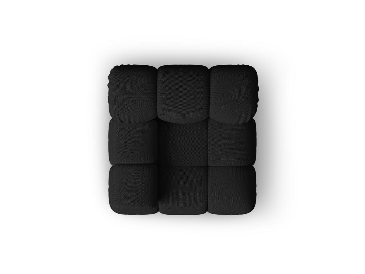 MODUL links Bellis aus 3D-Stoff schwarz - Schwarz, Textil (94/70/94cm) - Micadoni