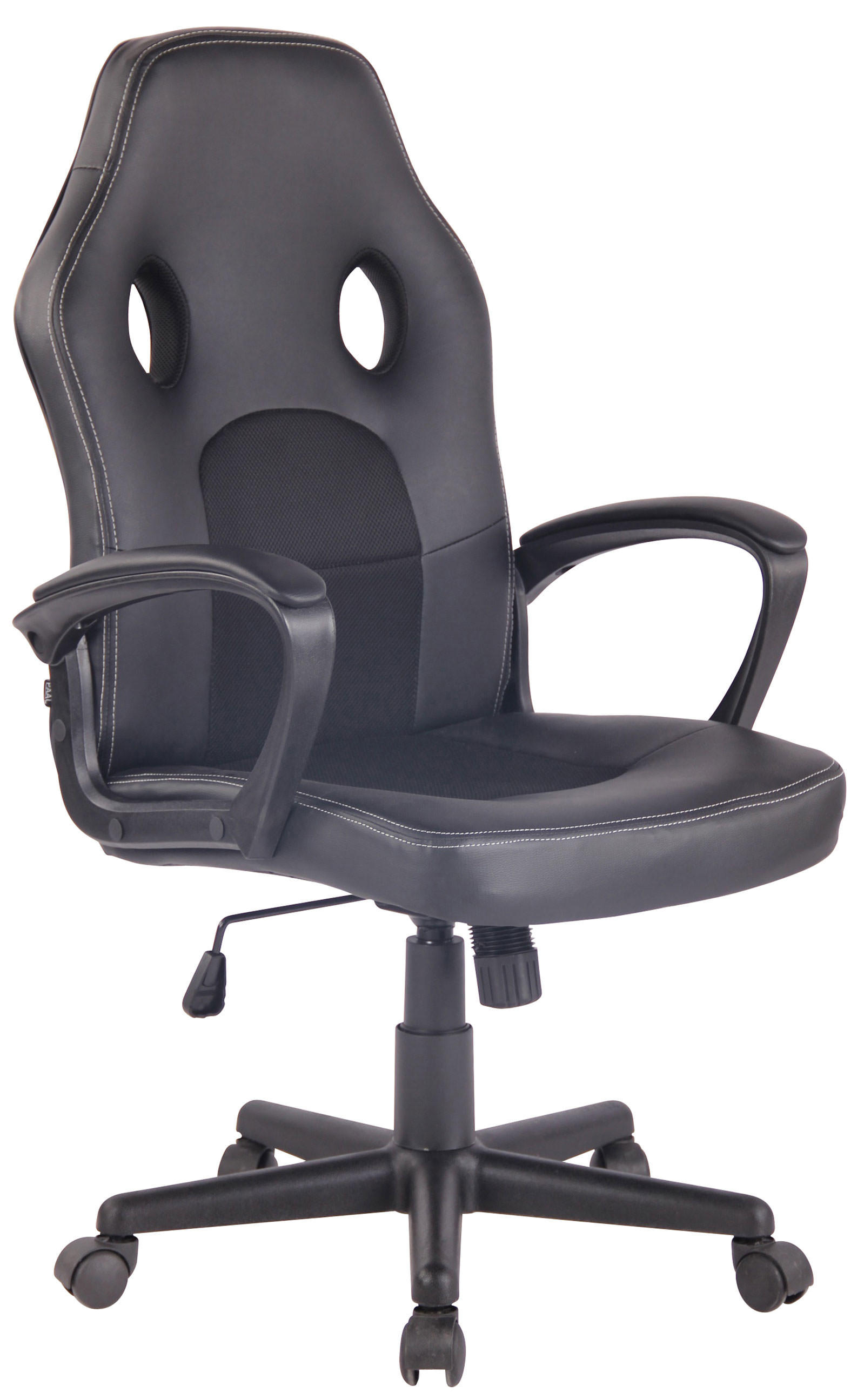 CLP Drehstuhl Schwarz, Schwarz 61x106x59 cm