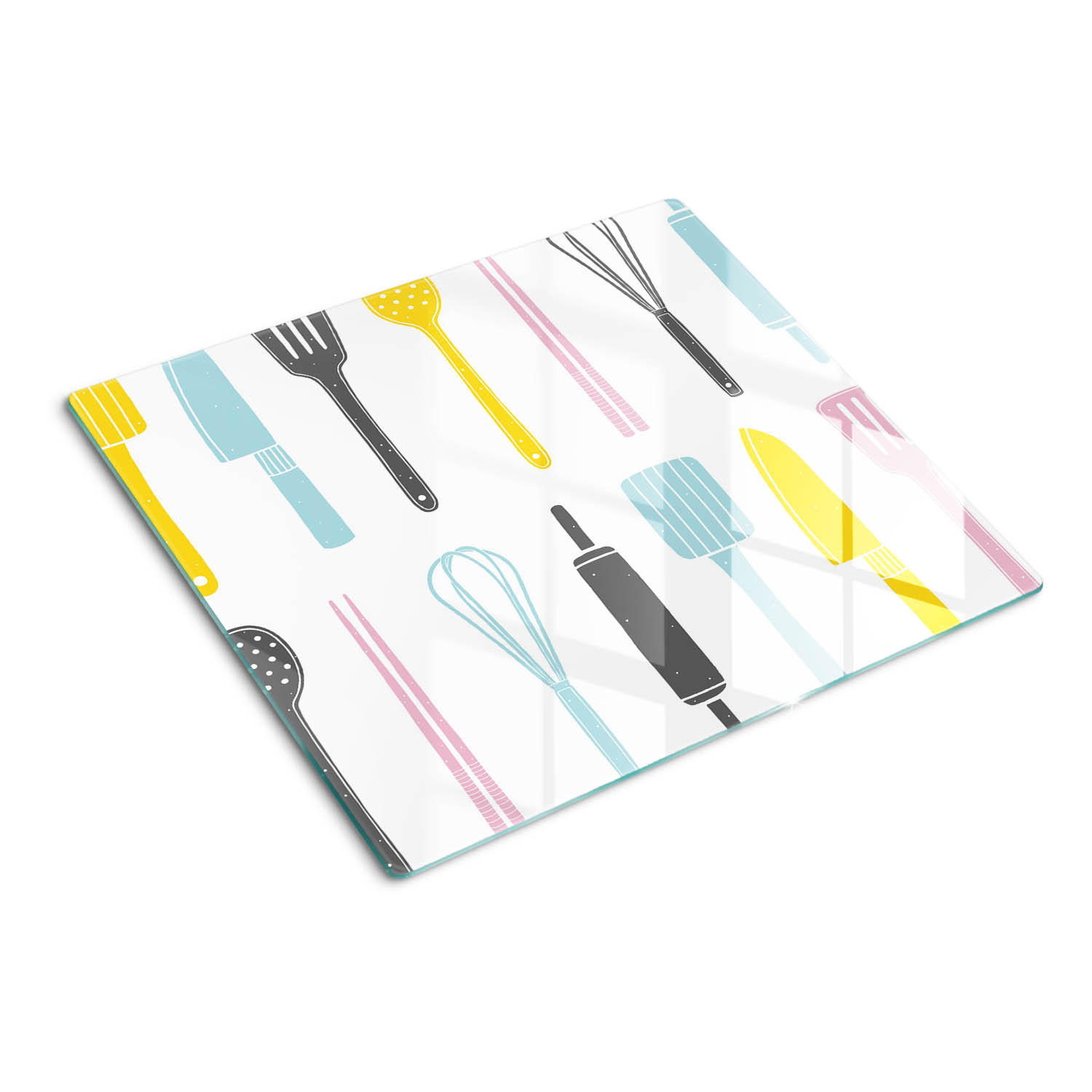 GLASPLATTE 60x52 cm Geschirr - Multicolor, Glas (60/0.4/52cm) - TULUP