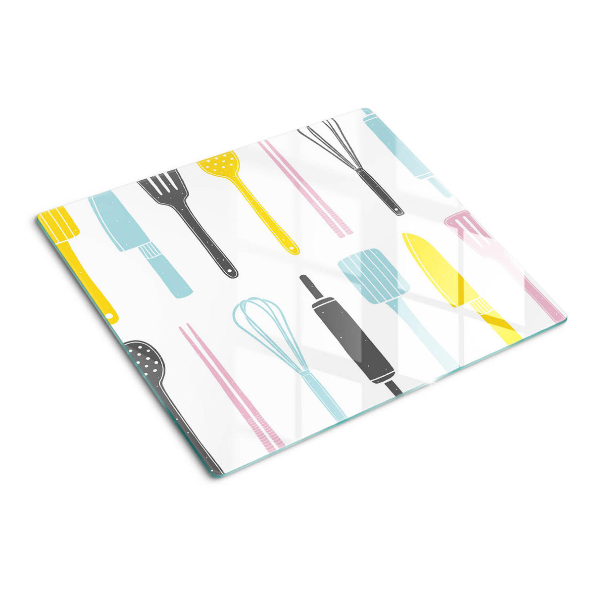 GLASPLATTE 60x52 cm Geschirr - Multicolor, Glas (60/0.4/52cm) - TULUP