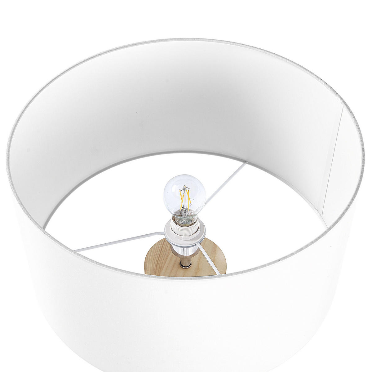 STEHLAMPE Nitra 45/45/142 cm - Weiß, Holz (45/45/142cm) - Beliani