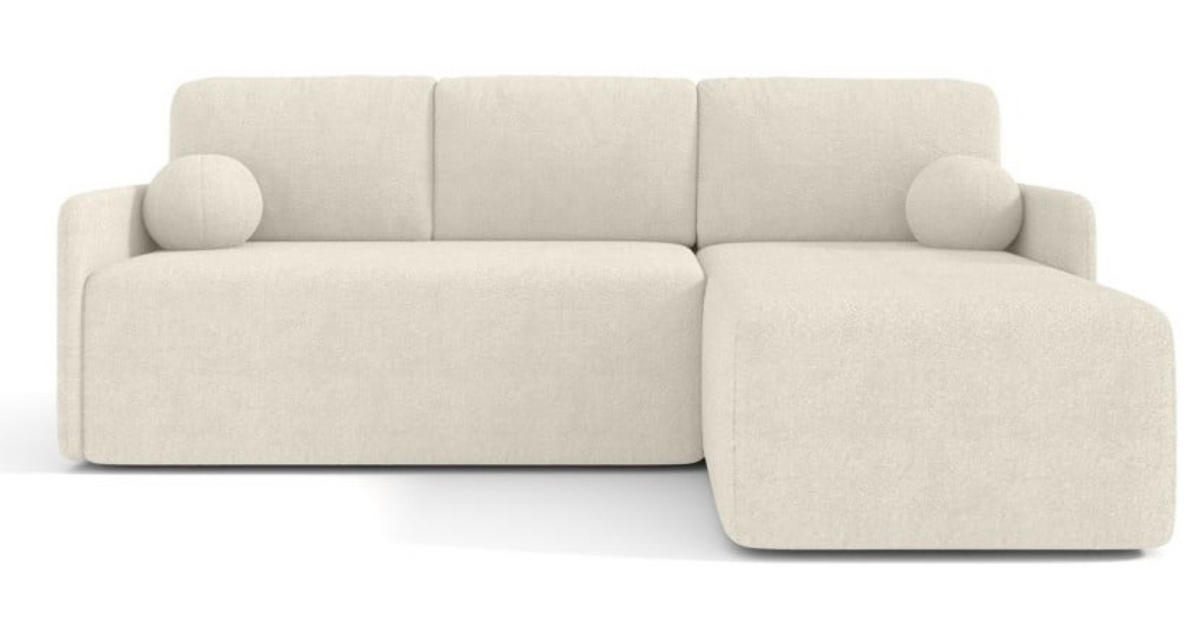 ECKSOFA Ecru BLUMEN Boucle Rechts - Ecru, Textil (212/142cm) - Sepro Meble
