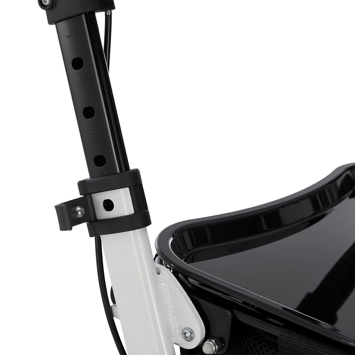 WOHNUNGSROLLATOR Aktiv weiß mit Transporttasche - Weiß, Metall (66/90/56cm) - Juskys