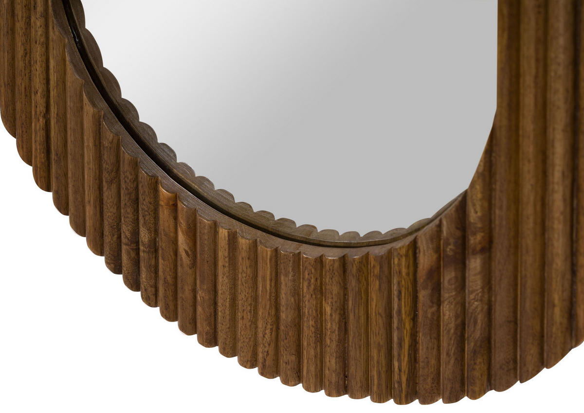 WANDSPIEGEL Mango 50x3x75 braun lackiert BARCELONA #260 - Braun, Holz (50/75/3cm) - Massivmoebel24