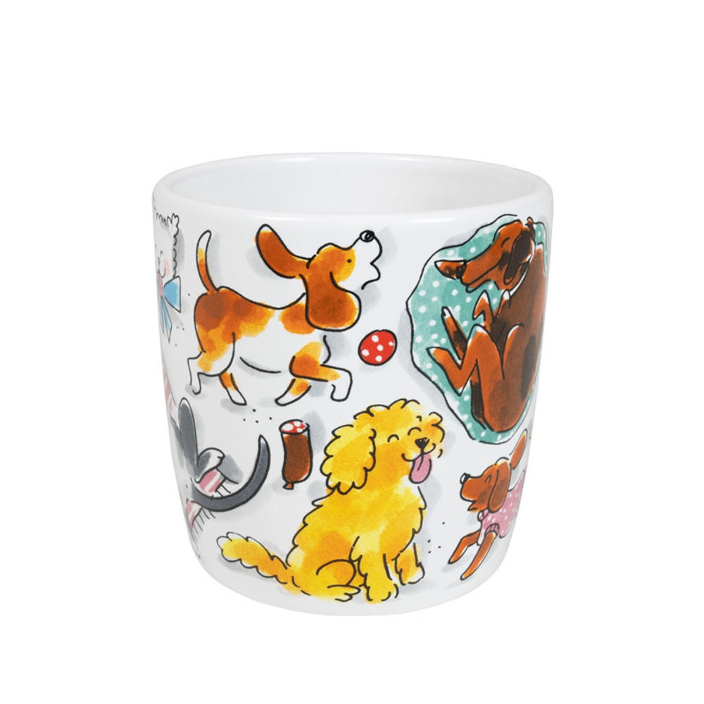 CAPPUCCINO-BECHER Hunde in Bunt - 500 ml - Multicolor, Keramik (0.5L) - Blond Amsterdam