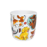 CAPPUCCINO-BECHER Hunde in Bunt - 500 ml - Multicolor, Keramik (0.5L) - Blond Amsterdam