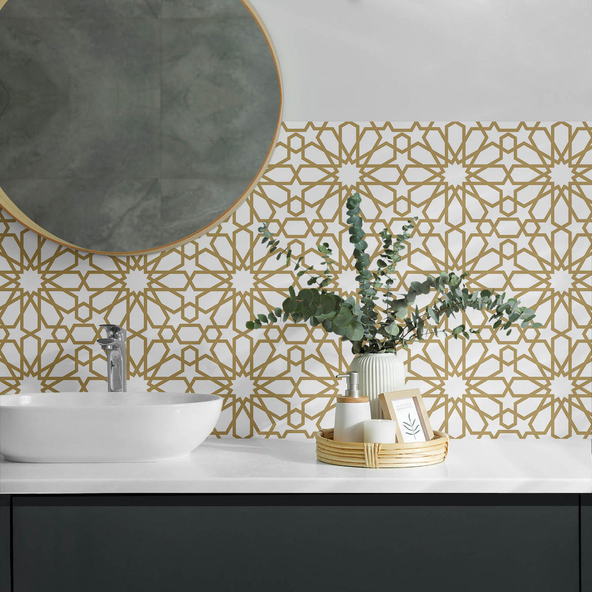 WANDPANEEL 120x60 cm selbstklebend Zahira - Sandfarben, Kunststoff (60/1.6/120cm) - Wallfluent