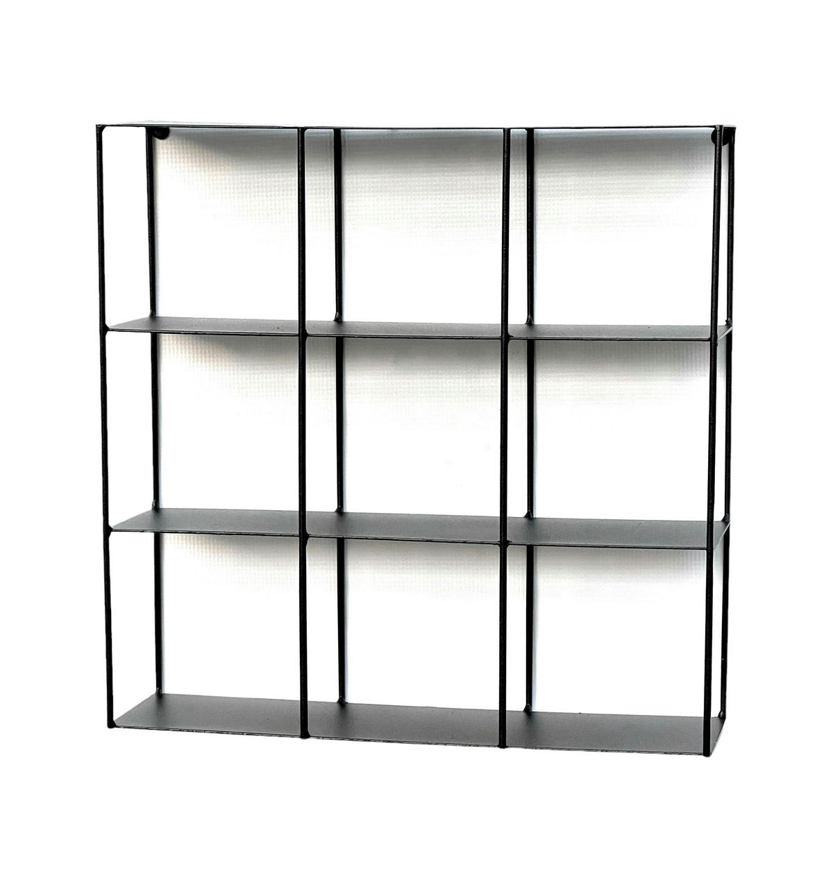 TOILETTENPAPIERHALTER Wand Tic Tac Toe Metall Schwarz 40/10/40 cm - Schwarz, Metall (40/40/10cm) - DanDiBo