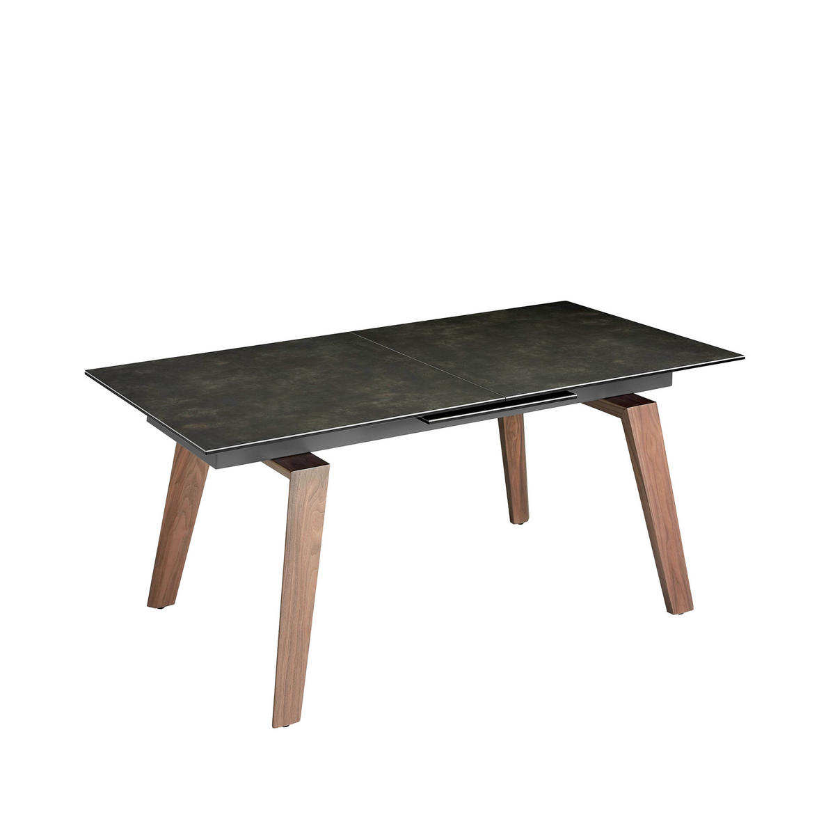 ESSTISCH Rechteckig Walnuss Schwarz 180/90/75 cm - Walnussfarben/Schwarz, Stein (90/180/75cm) - ANGEL CERDA