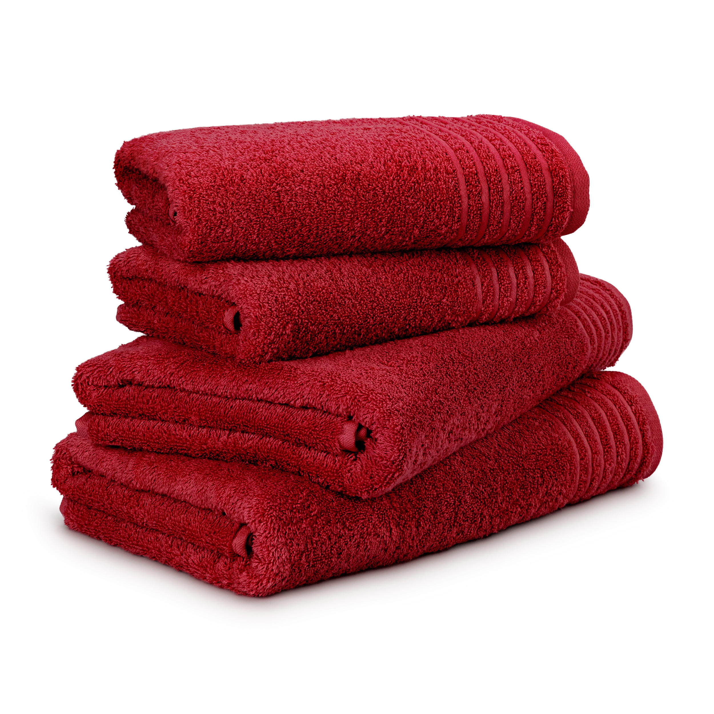 HANDTUCHSET NEW CLASSIC 4-TLG - Rot, Textil (50/100cm) - MÖVE