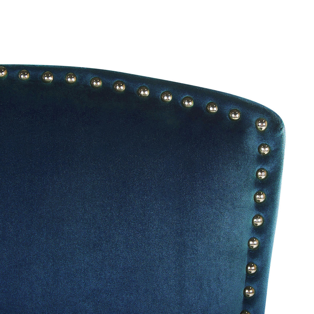 ESSZIMMERSTUHL 2er-Set Samtstoff Blau Piseco - Blau, Holz/Textil (48/97/62cm) - Beliani