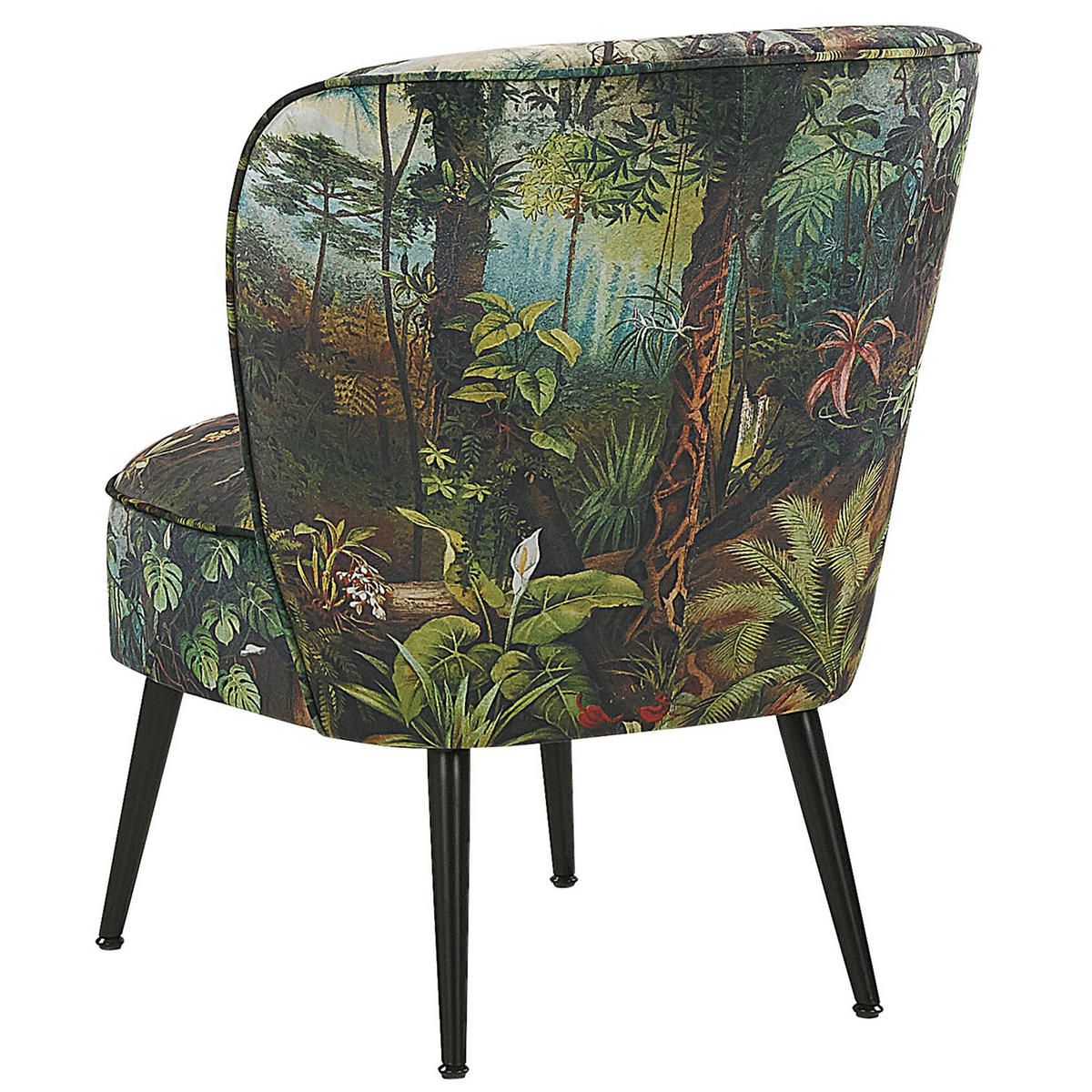 FOTEL Kárpit Zöld Voss - színes/zöld, textil/fém (60/76/52cm) - Beliani