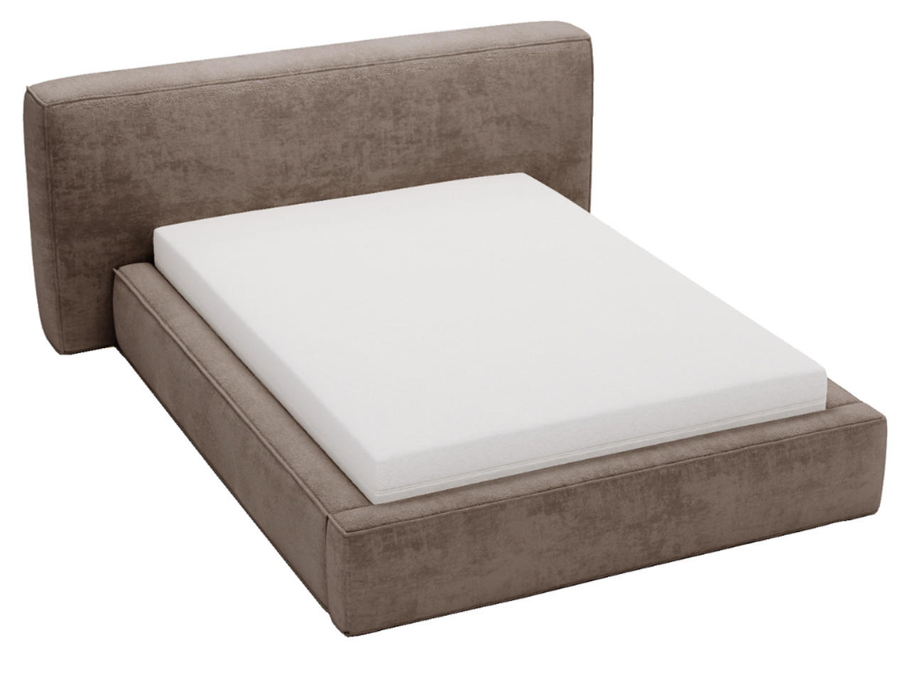 POLSTERBETT Monza 160x200 Braun - Braun, Textil (160/200cm) - Graingold