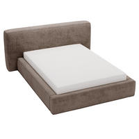 POLSTERBETT Monza 140x200 Braun - Braun, Textil (140/200cm) - Graingold