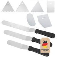 KÜCHENSCHABER und Tortenspatel (9-tlg. Set) - Silberfarben, Metall (9/3/25.4cm) - Intirilife