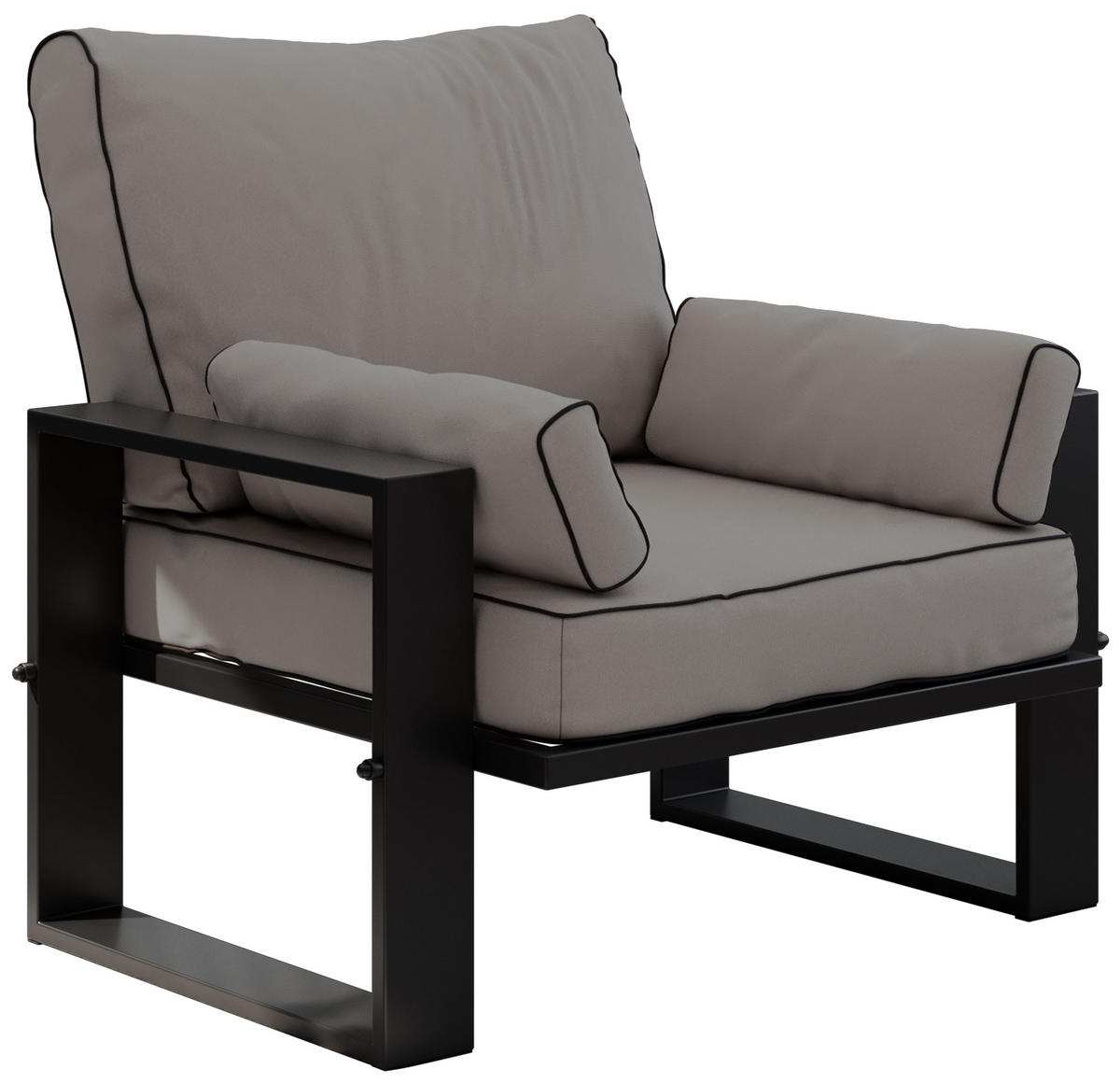 GARTENSESSEL Elba - Grau - Grau, Textil (98/90/87cm) - MKS