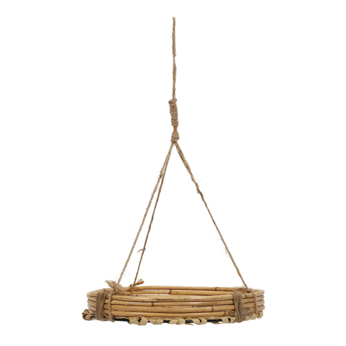 HÄNGETOPF Bambus/Rattan Ø 25,5/45 cm - Braun, Naturmaterialien (25.5/45/25.5cm)