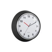 WANDUHR Modern Retro Ø34 cm - Schwarz, Metall (34/1/34cm) - Karlsson