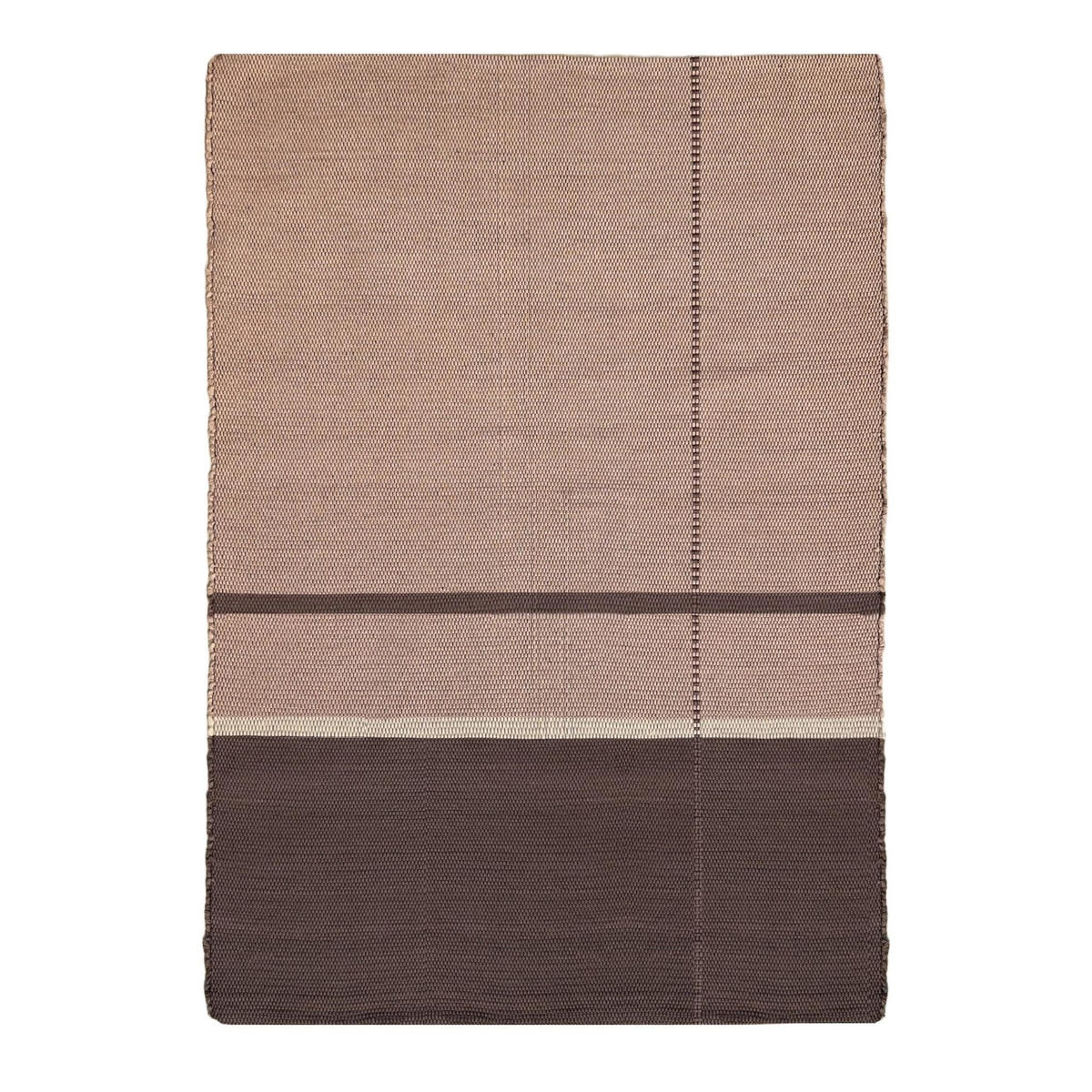 TEPPICH aus recycelten Fasern handgewebt beige - Beige, Naturmaterialien (140/200cm) - AFK Living